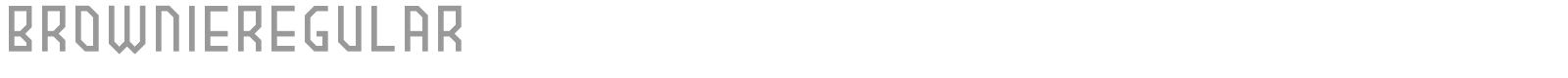 Brownie font preview
